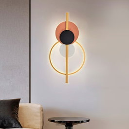 Opviq Lámpara de pared Multicolor con LED de 19 W